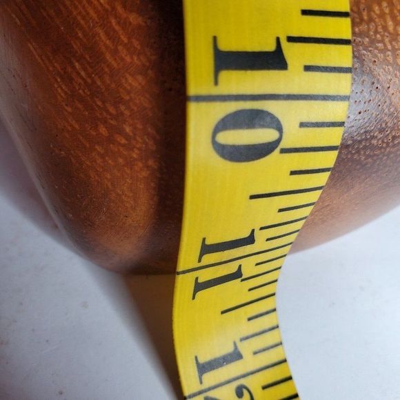 Wooden 3 Way Divided Leaf Shaped Bowl Tray Dish Monkeypod - Picture 9 of 10